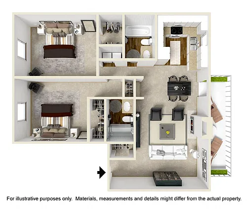 Floor plan 2C