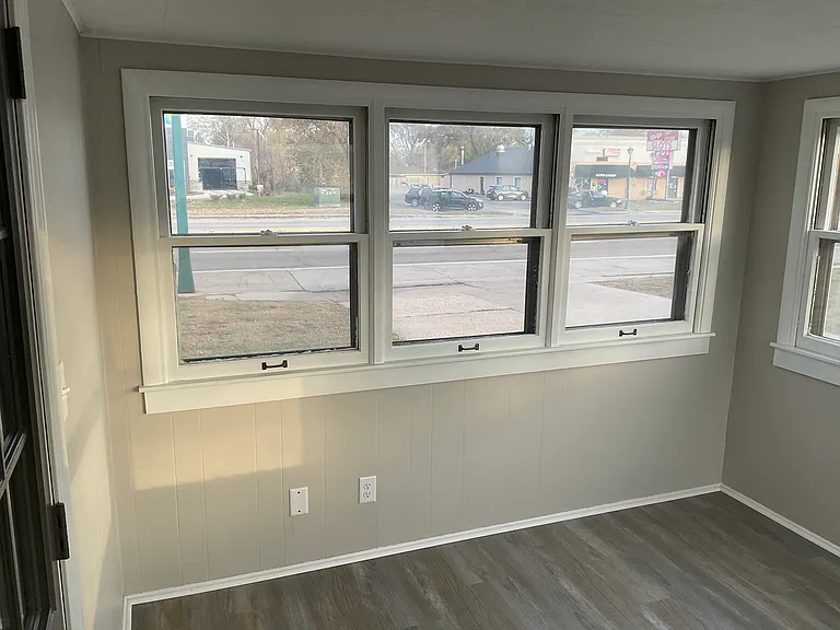 East facing wall of 3 season room