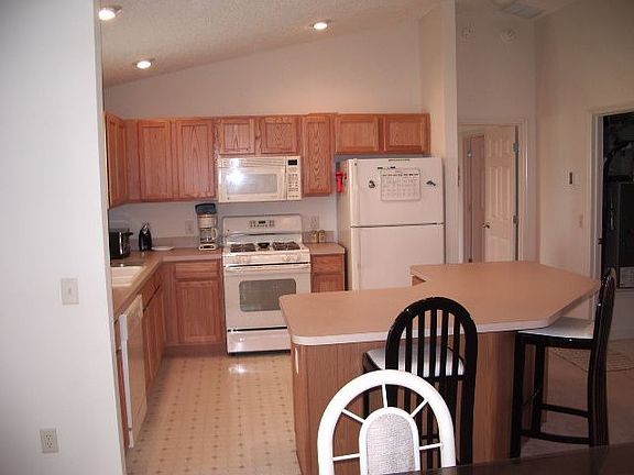 View of kitchen from the dining room