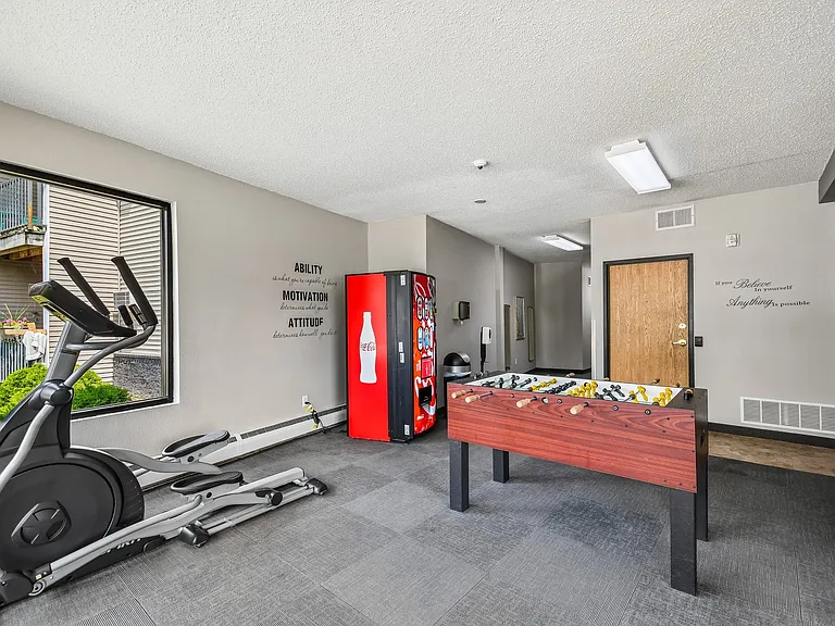 Elevate your lifestyle at Mill Pond Apartments with our modern fitness and game room. Enjoy state-of-the-art equipment and a fun atmosphere that promotes wellness and community. Explore your new home today and make every moment count!