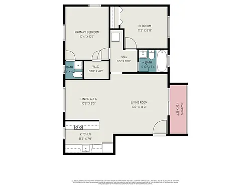 Floor plan 2-Bedrooms