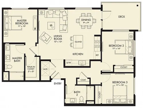 Floor plan Plan C1