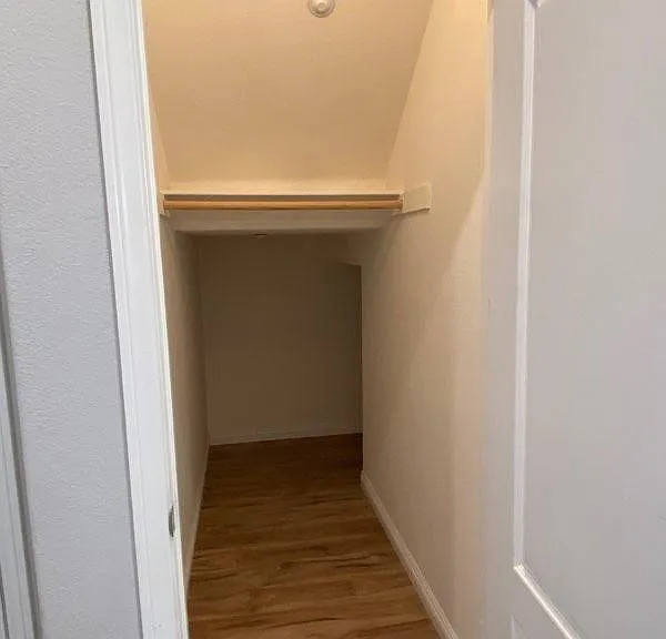 storage closet under staircase