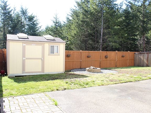 Backyard is fully fenced