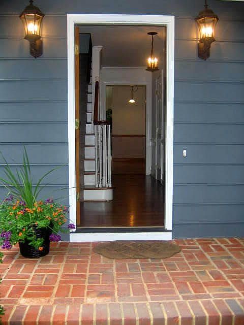 Classic Brick Front Porch