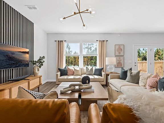 Where style meets comfort--this chic gathering room is the perfect space for elegant conversation an