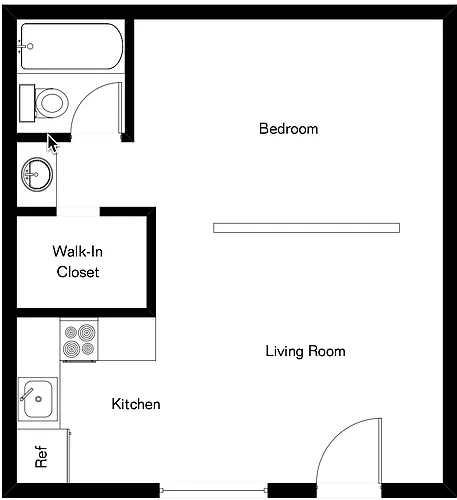 Floor plan Studio