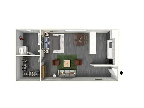 Floor plan StudioR