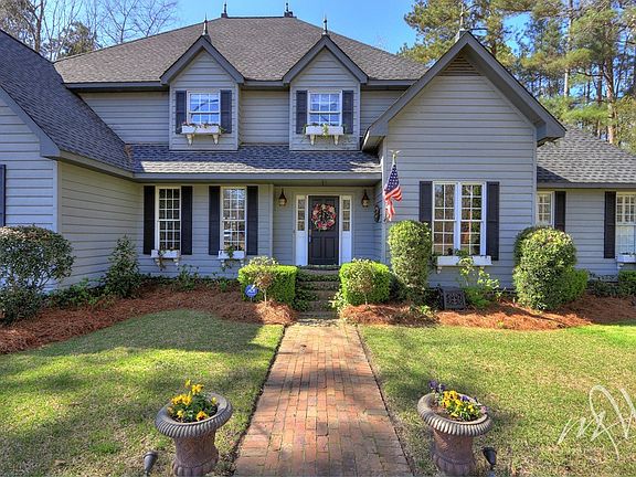 Brick walkway and window boxes