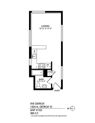 Floor plan Studio