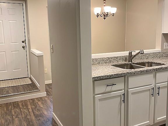 Entrance, dining and kitchen