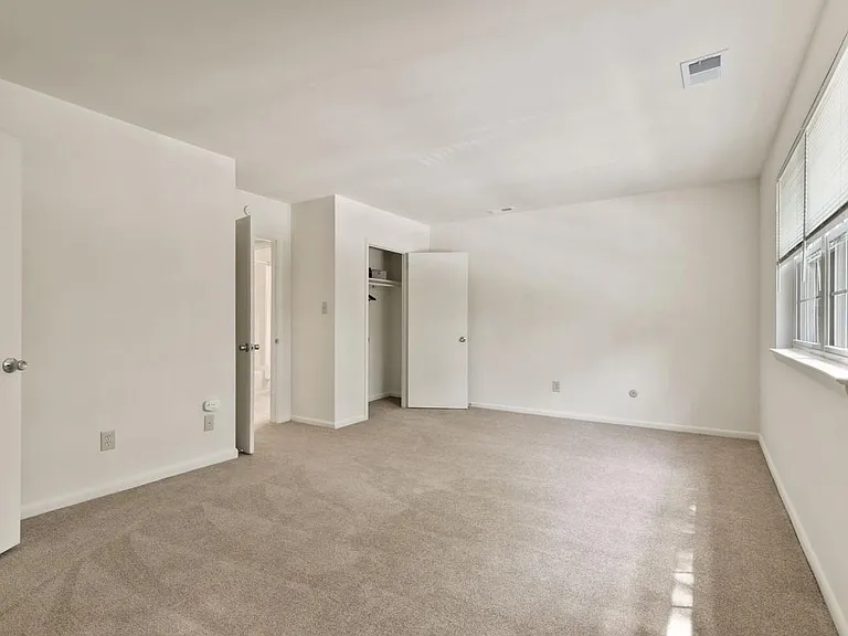Bedroom in the one-bedroom floor plan