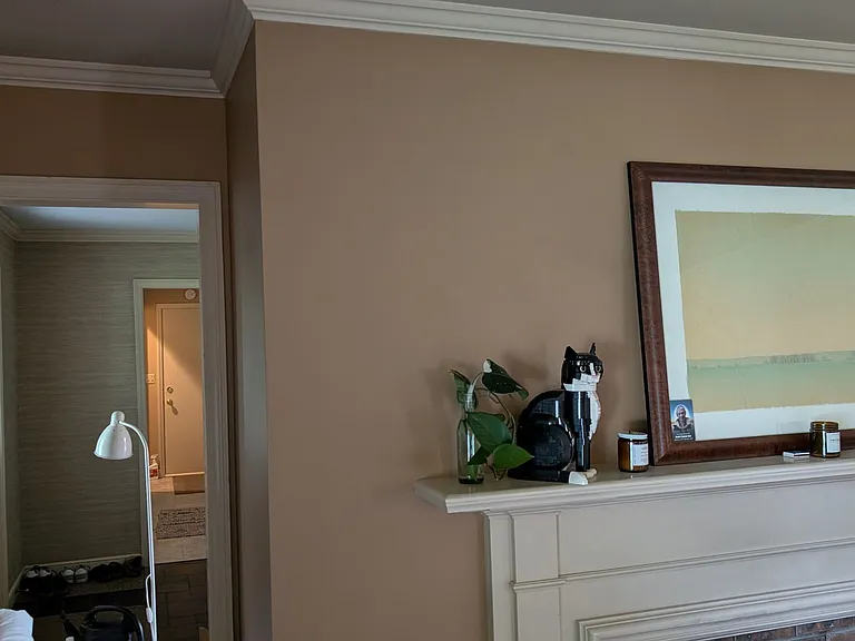 Living room, looking towards entry
