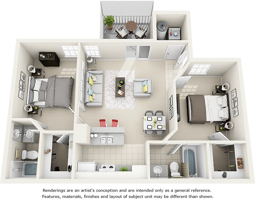 Floor plan Hibiscus with Quartz Countertops