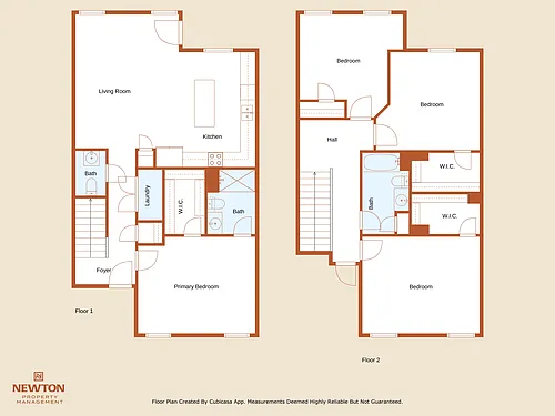 Floor plan 4 Bed 2-5 Bath