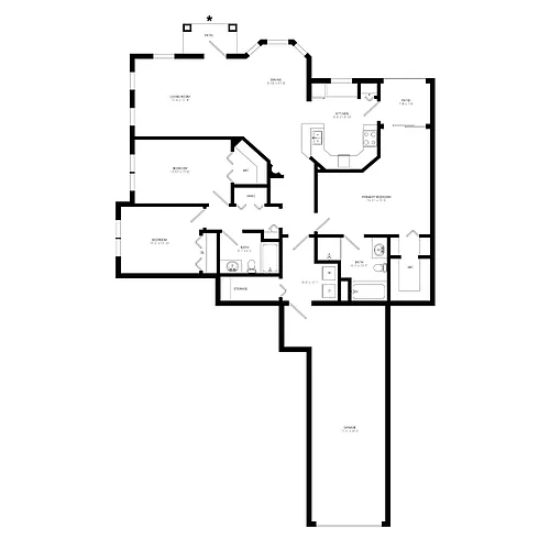 Floor plan C2 Garage- Lower