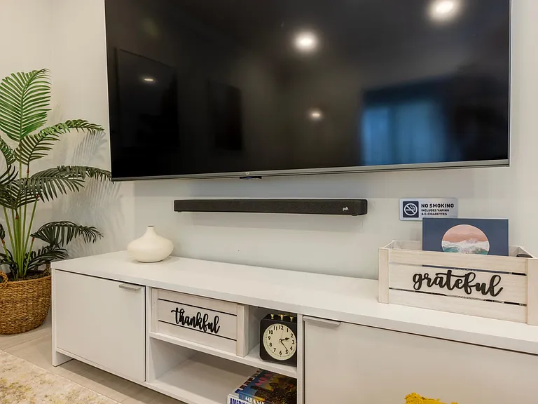 Living area. TV