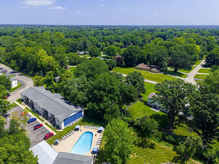 Aerial view of the community