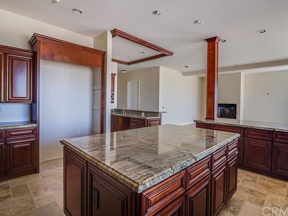 Oversized Kitchen Island (48" Stainless Steel Refrigerator To Be Installed)