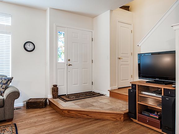 Inside tile entry way