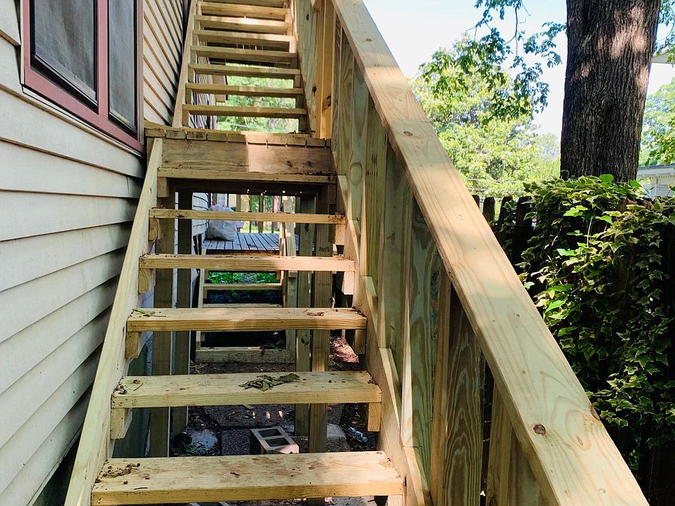 Staircase to unit #4 entrance.