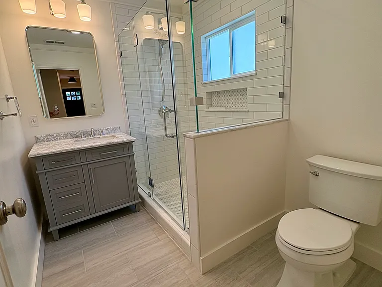 Spa-inspired remodeled bath