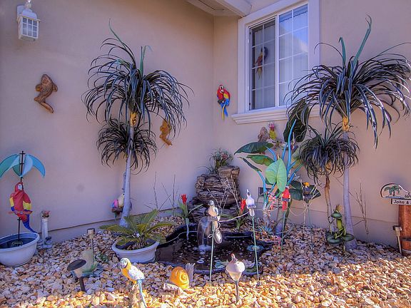 Front Yard Rock Garden and Water Feature