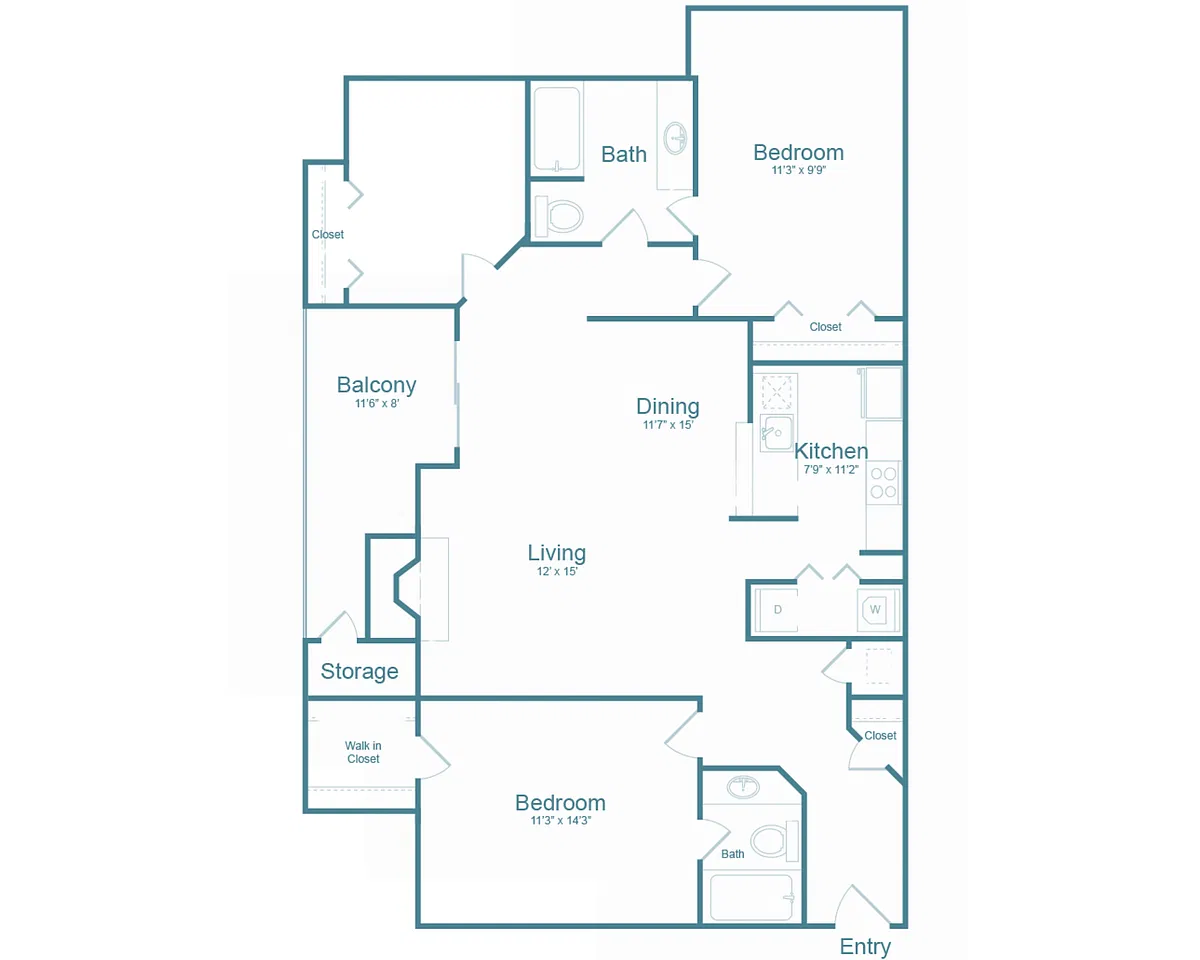Floor plan Woodholme
