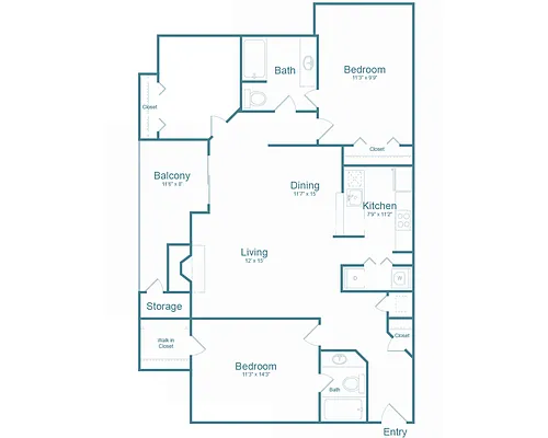 Floor plan Woodholme