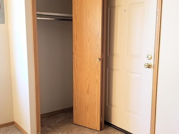 Entry door and closet