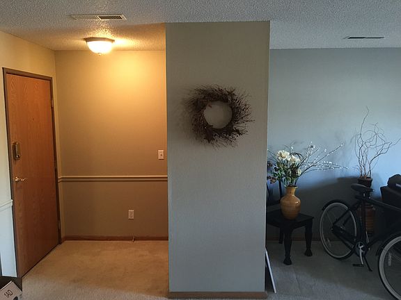 Front door and coat closet