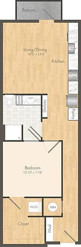 Floor plan ZA07 - Income Restricted 3