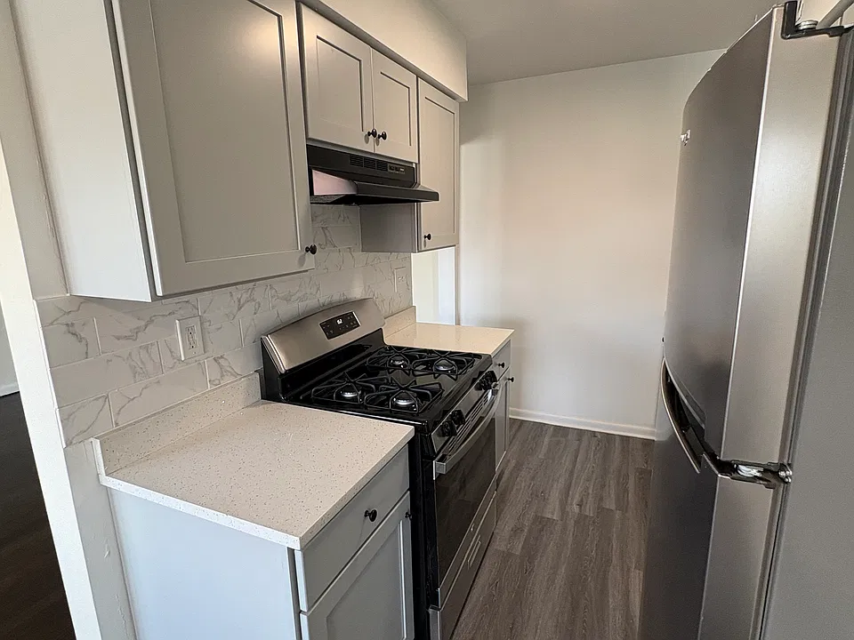 newly refurbished kitchen with stainless steel appliances