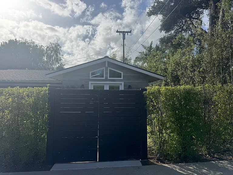 private gated entrance to ADU