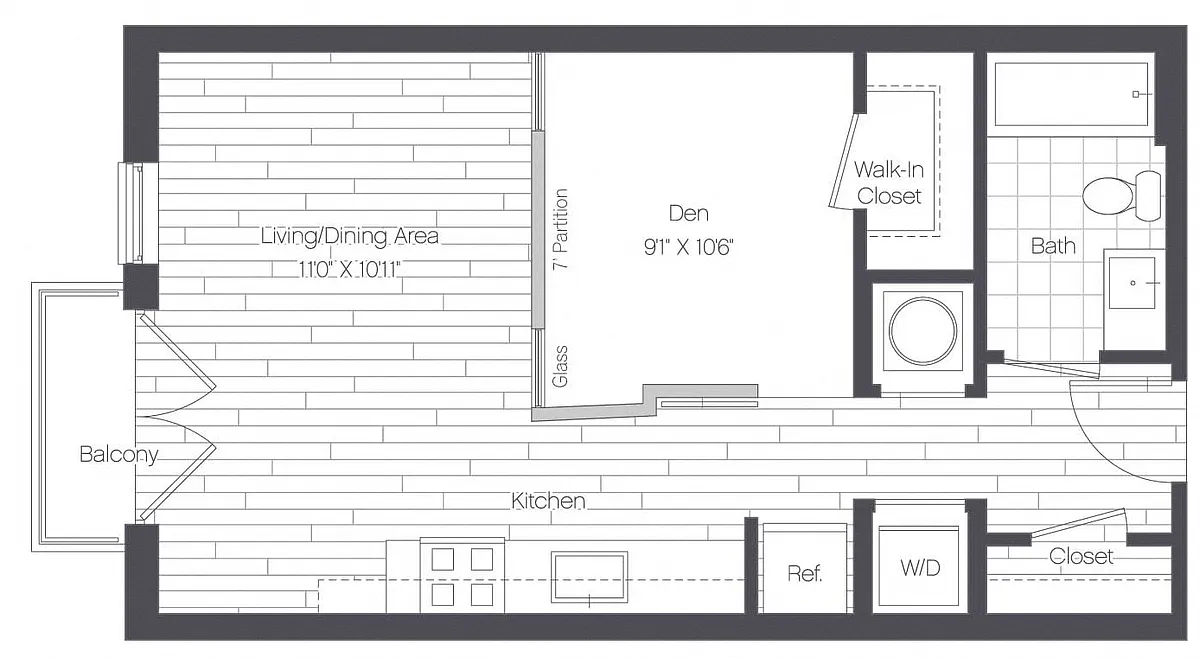 Floor plan Studio-S2