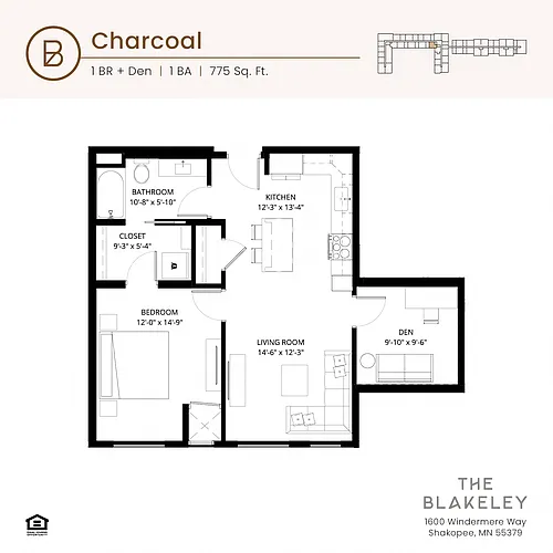 Floor plan Charcoal