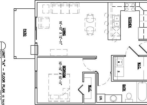 One Bedroom Floor Plan