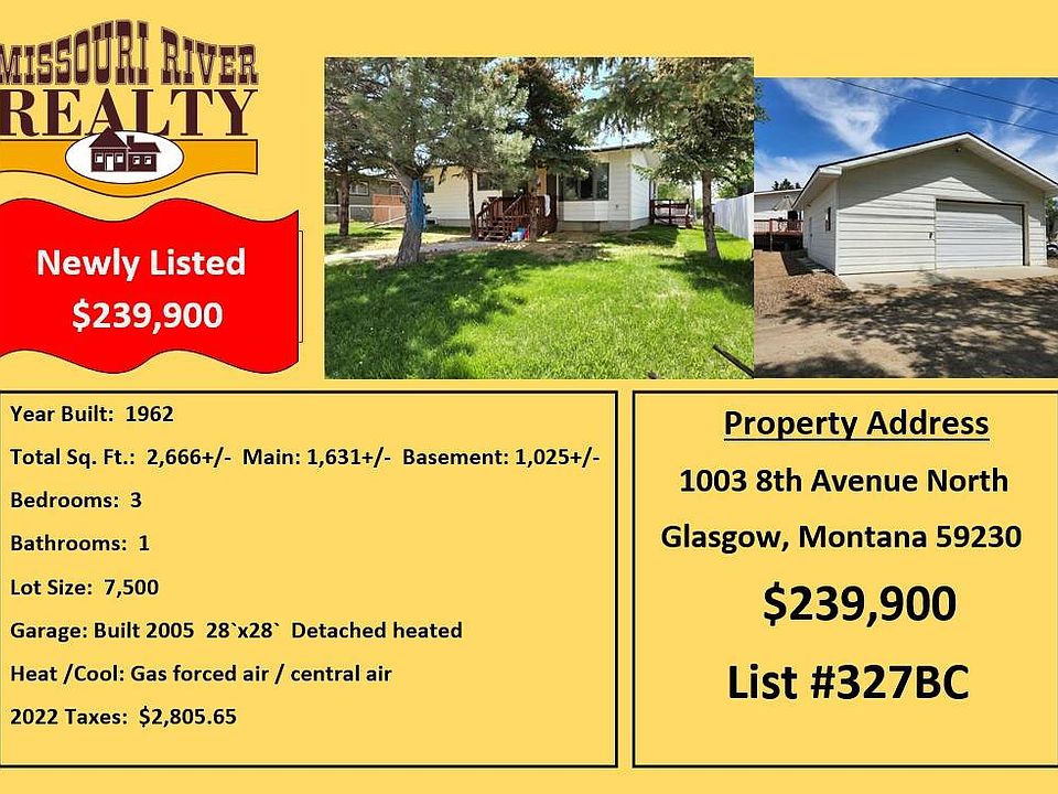 1003 8th Ave N, Glasgow, MT 59230 Zillow