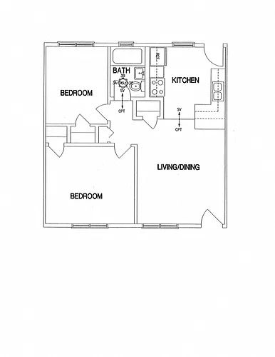 Floor plan 2 bedroom