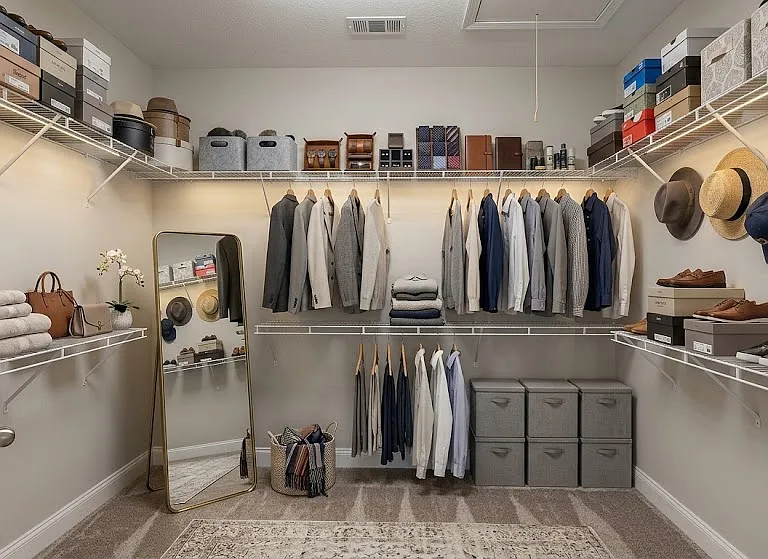 Master Closet-Virtually Staged -Design 1