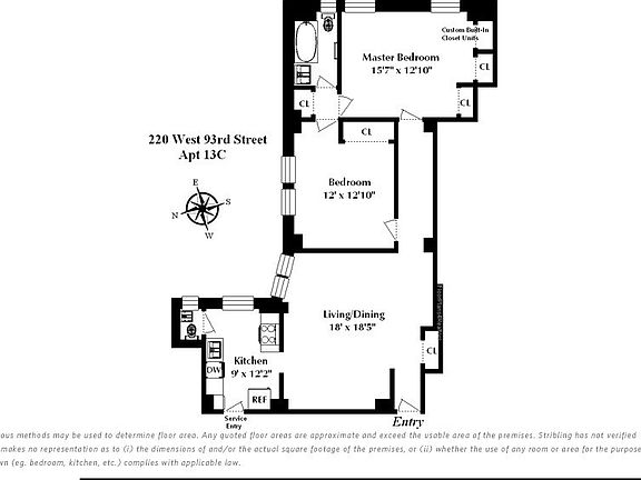 2nd image of 220 W 93rd St APT 13C