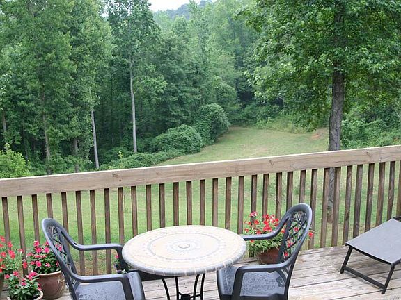 looking off the back deck 