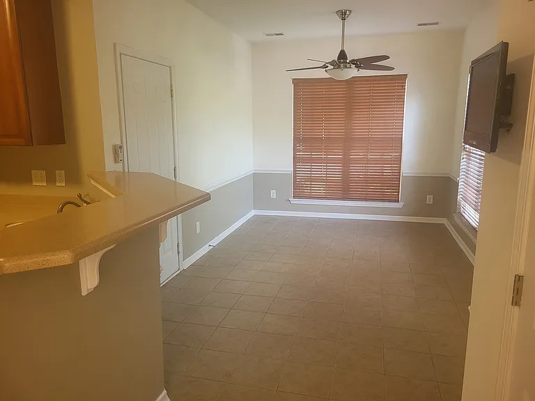 Open dining area off kitchen