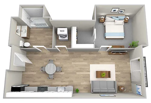 Floor plan 1 Bedroom