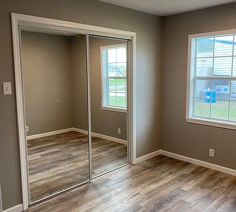 Bedroom # 2 - The closet is the length of the entire wall