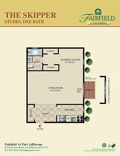 Floor plan Skipper Studio