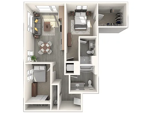 Floor plan 2X2 C