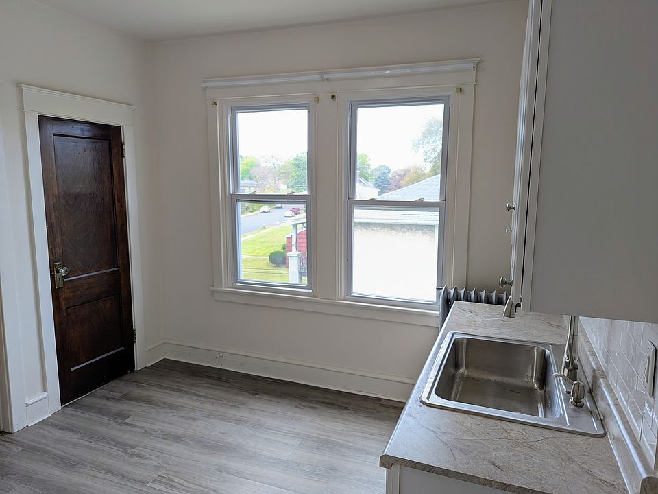 Kitchen with view of closet