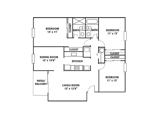 Floor plan Hickory