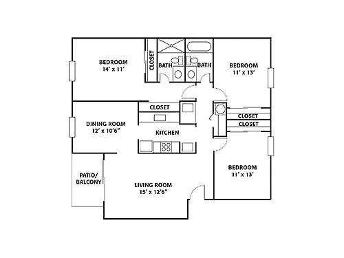 Floor plan Hickory